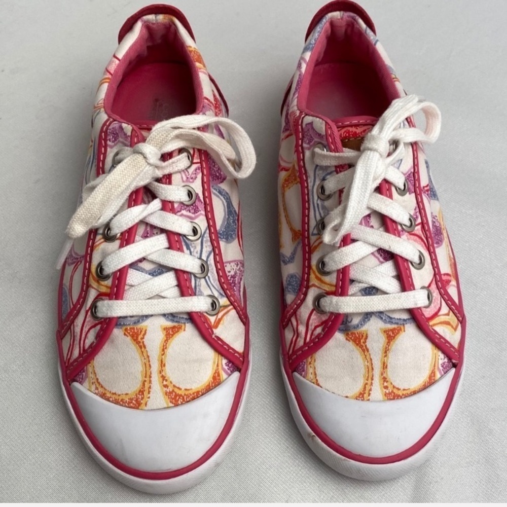 Coach Barrett Multi Dream Pink multicolor logo C sneakers